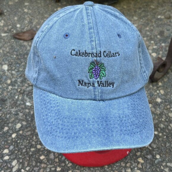 Cakebread Cellars Denim Blue Baseball Cap Port Authority - Picture 1 of 7